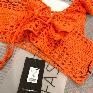 078. Crochet Crop Top and Underwear Beachwear Fashion Nova